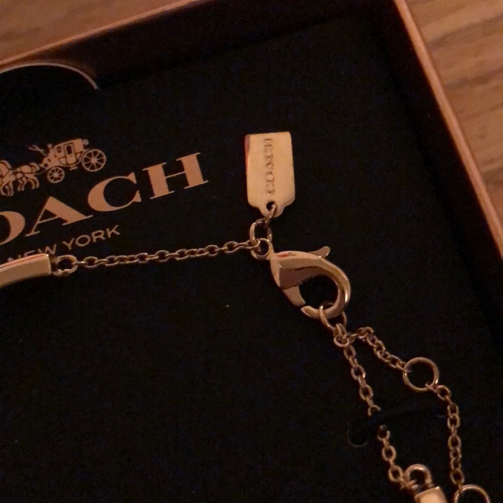 Coach Gold Rhinestone Bangle - Picture 3 of 4